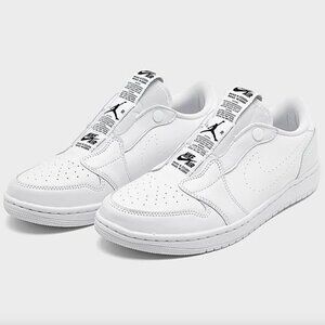 NEW NIKE AIR JORDAN RETRO 1 LOW SLIP-on Women Sneakers Shoes WHITE various sizes